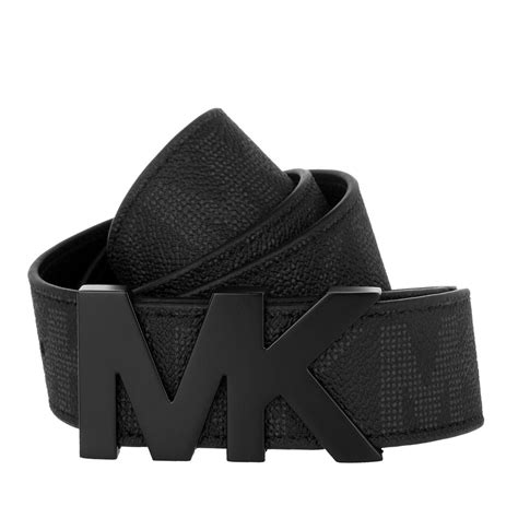 michael kors black belt men|mk belts men.